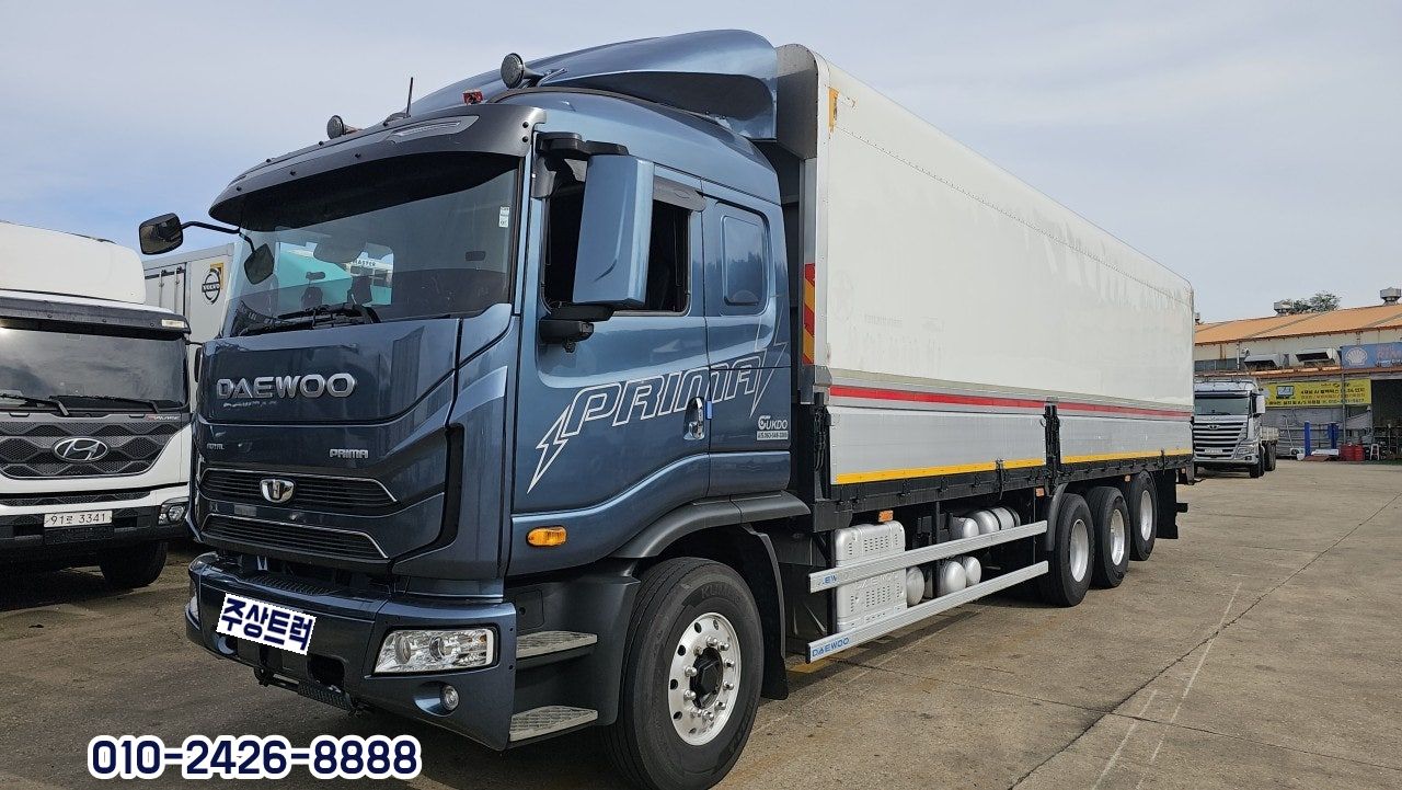 22년 대우 20톤 프리마 480 오토 후축 윙바디 10m20 중고트럭 윙바디