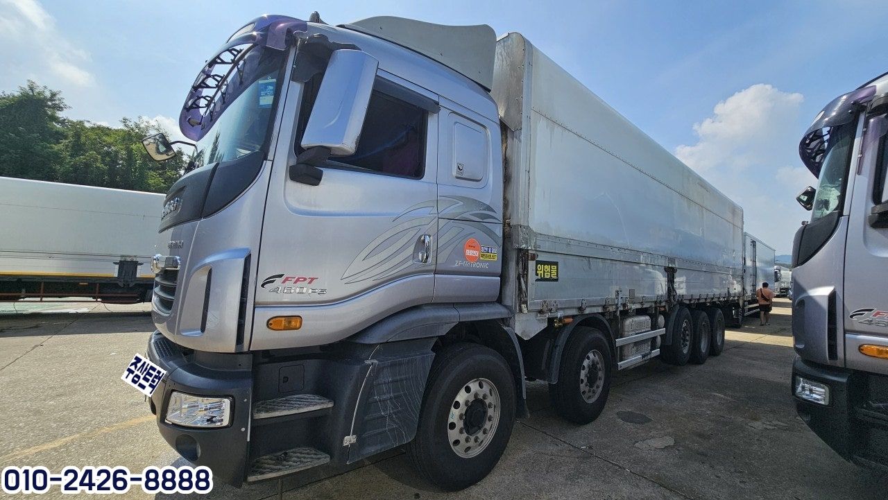 16년 대우 25톤 프리마 480 오토 정축 상승윙바디 10m20 중고트럭 상승윙바디