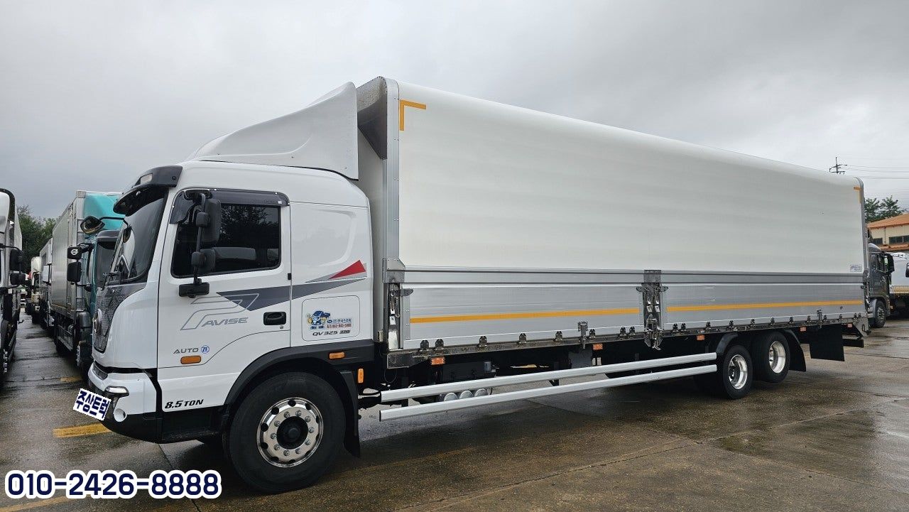 23년 현대 8.5톤 파비스 325 오토 고하중 후축 윙바디 10m20 중고트럭 윙바디
