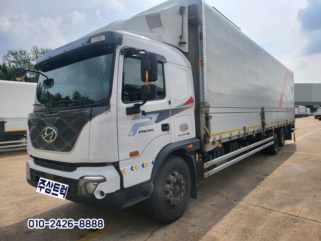 21년 현대 8.5톤 파비스 325 오토 고하중 후축 윙바디 10m20 중고트럭 윙바디
