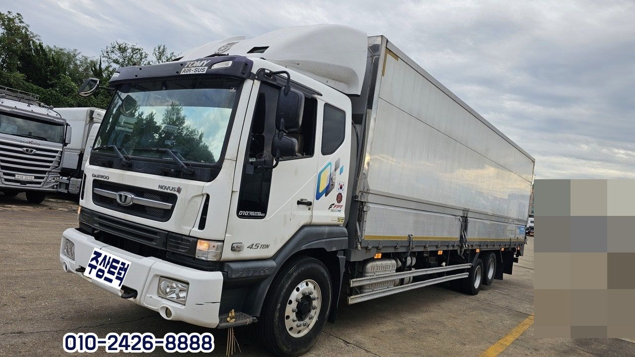 19년 대우 6.5톤 노부스 280 수동 후축 메인 냉장윙바디 9m60 중고트럭 윙바디